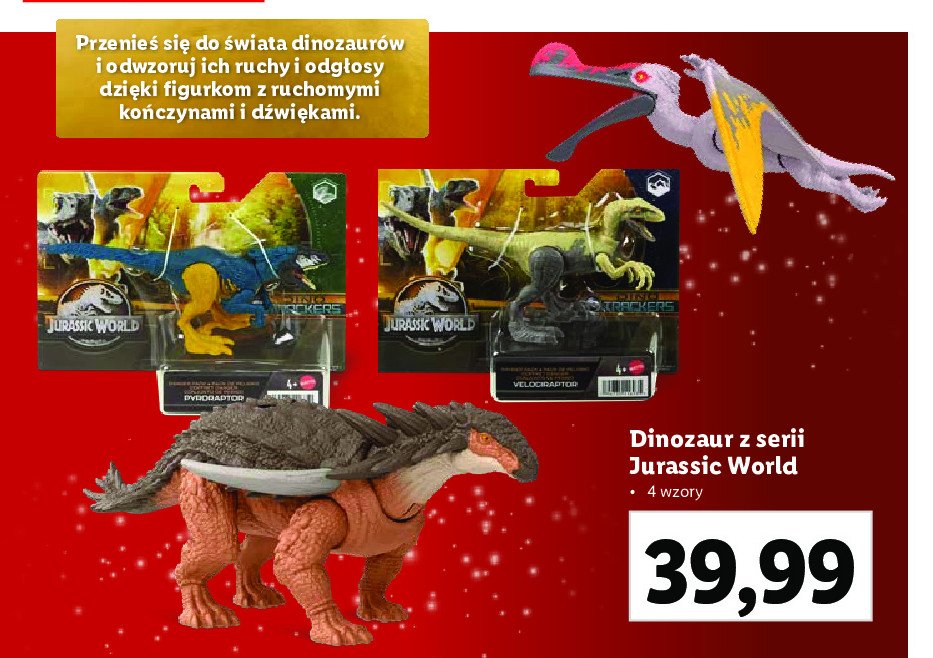 Figurka dinozaur jurrasic world promocja