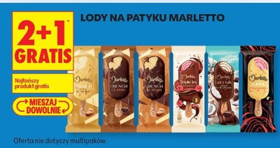 Lody na patyku 2+1 GRATIS promocja w Biedronka