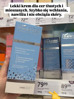 Bezolejowy hydro-krem nawadniający z efektem GLOW Professional Supremelab promocja w Rossmann