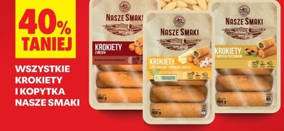 Krokiety z serem i mozzarellą Nasze Smaki promocja w Biedronka