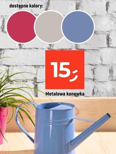 Konewka metalowa promocja w Dealz