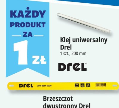 Klej uniwersalny Drel promocja w Leclerc