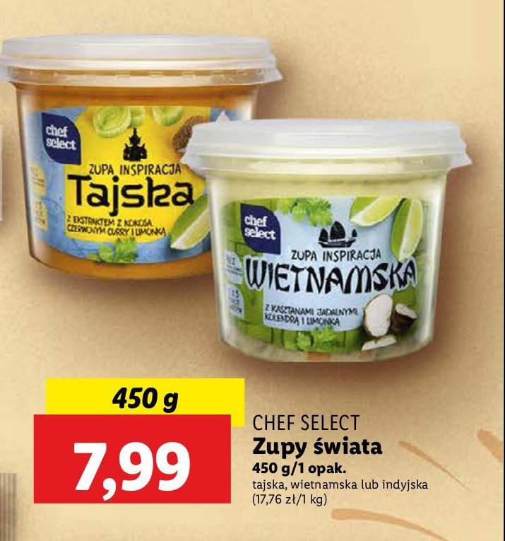 Zupa tajska Chef Select (Lidl) promocja