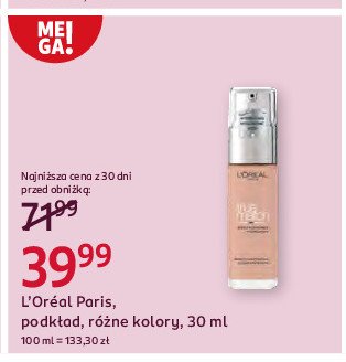 Podkład L'oreal true match promocja w Rossmann