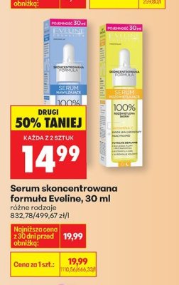 Serum skoncentrowana formuła Eveline 30 ml, różne rodzaje promocja w Biedronka