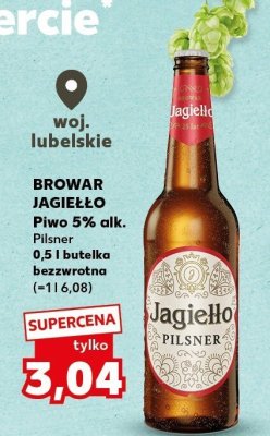 Piwo Browar Jagiełło Pilsner promocja w Kaufland