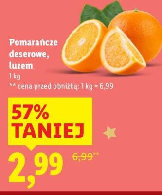 Pomarańcze deserowe, luzem promocja w Lidl