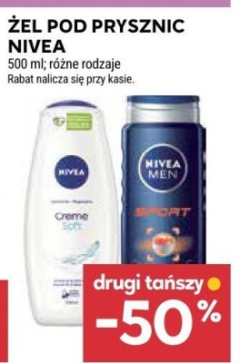 Żel pod prysznic  różne rodzaje Nivea promocja w Stokrotka