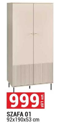 Szafa 01 SYSTEM SOPHIE 92x190x53 cm promocja w Merkury Market