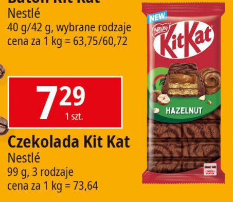 Czekolada hazelnut Kitkat promocja w Leclerc