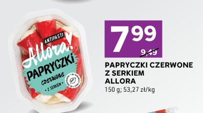 Papryczki czerwone z serkiem Allora promocja w Stokrotka