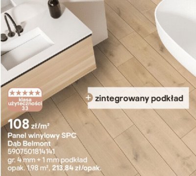 Panel winylowy SPC Dąb Belmont promocja w Castorama