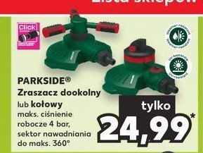Zraszacz wahadłowy Parkside promocja