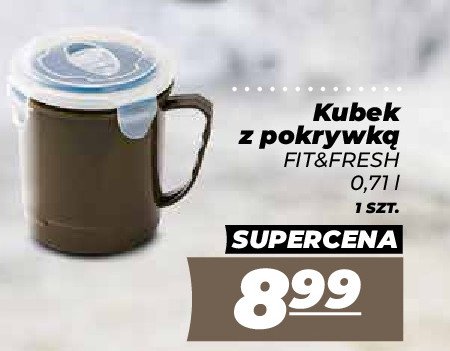 Kubek z pokrywką fit&fresh 710 ml promocja