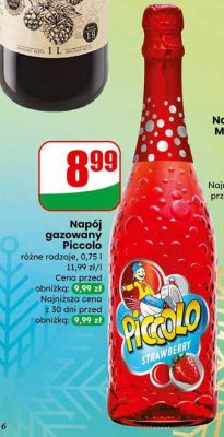 Napój gazowany Piccolo różne rodzaje, 0,75 l promocja w Dino