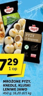 Mrożone pyzy, knedle, kluski Lenive Jawo promocja w Euro Sklep