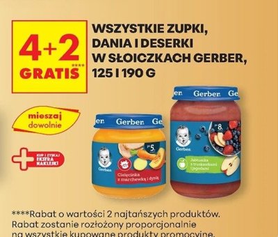 Zupki, dania i deserki w słoiczkach 125-190 g promocja w Biedronka
