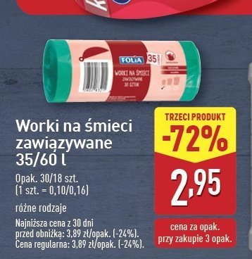 Worki na 艣mieci 35 l rolka Folia promocja