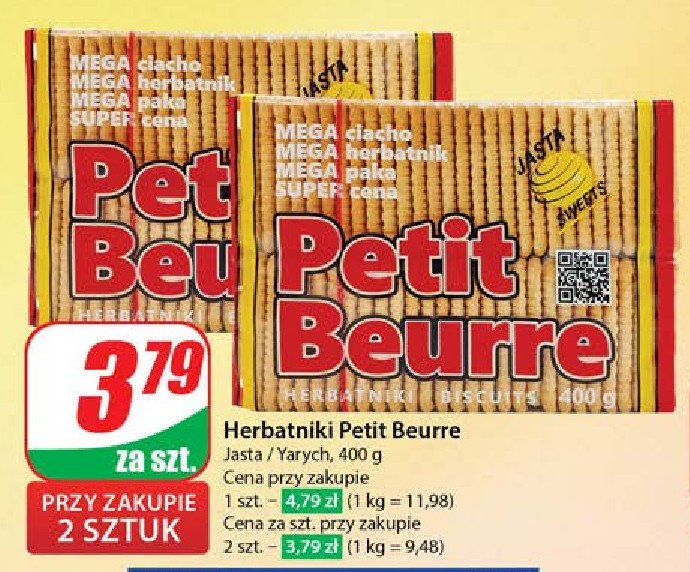 Herbatniki Jasta sweets petit beurre promocja