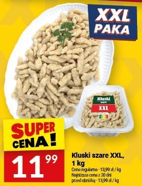Kluski szare XXL, 1 kg promocja w Twój Market