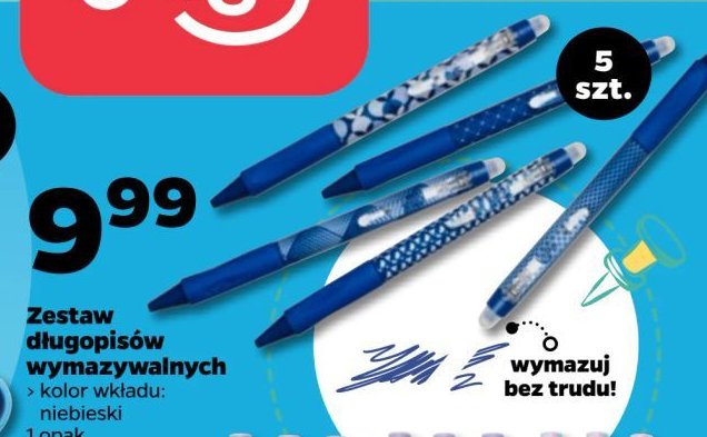 Długopisy niebieskie Easy promocja w Netto