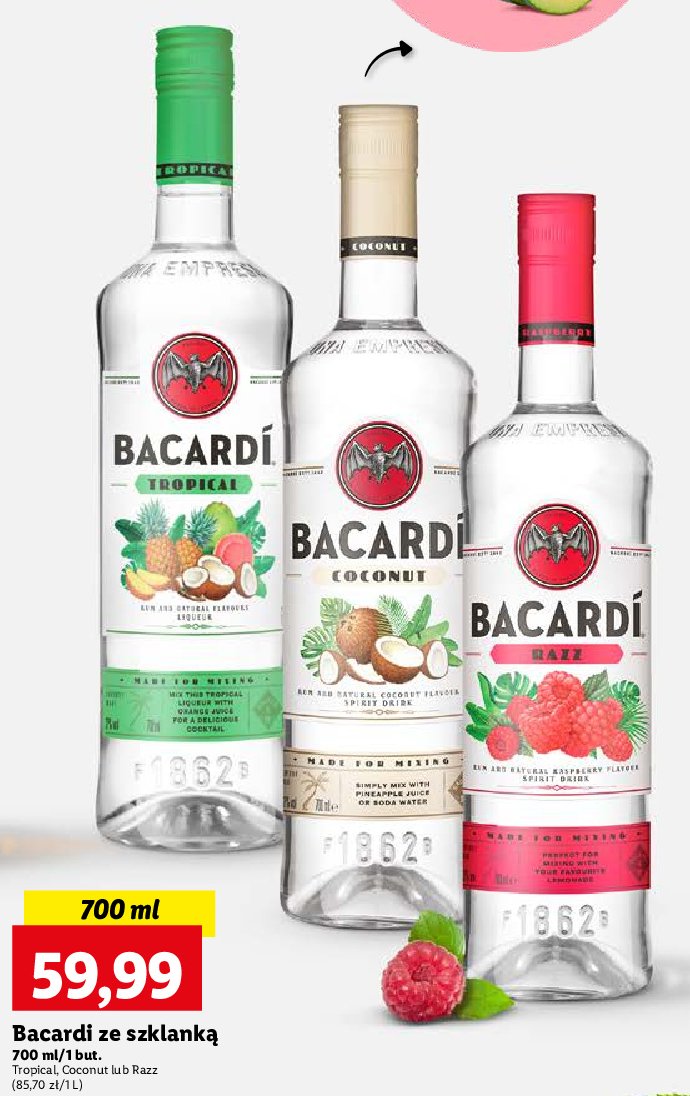 Rum Bacardi tropical promocja