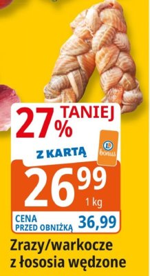Zrazy/warkocze z łososia wędzone promocja w Leclerc