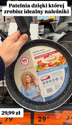 Patelnia do naleśników Cucina Marble ø25cm promocja w Biedronka