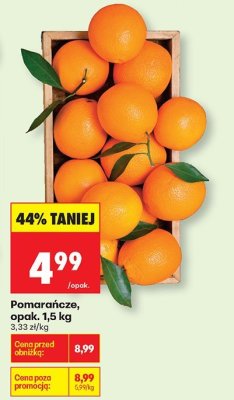 Pomarańcze, opak. 1,5 kg promocja w Biedronka