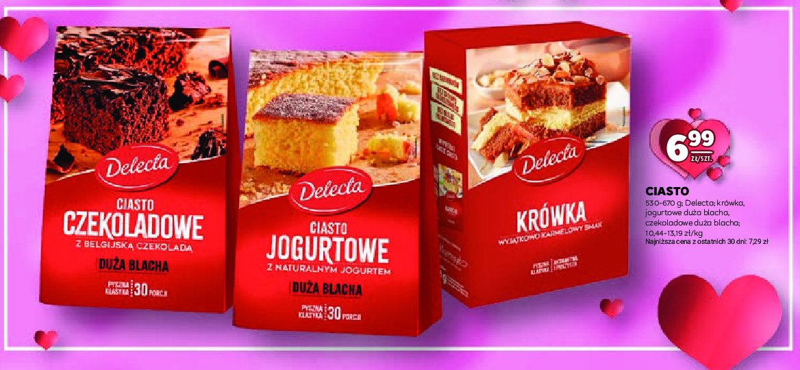 Ciasto czekoladowe Delecta duża blacha promocja