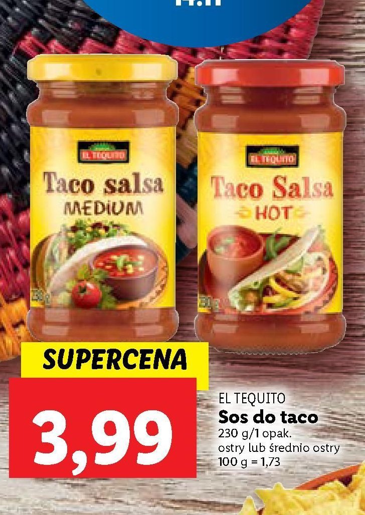 Sos taco pikantny El tequito promocja