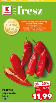 Papryka szpiczasta luzem promocja w Kaufland