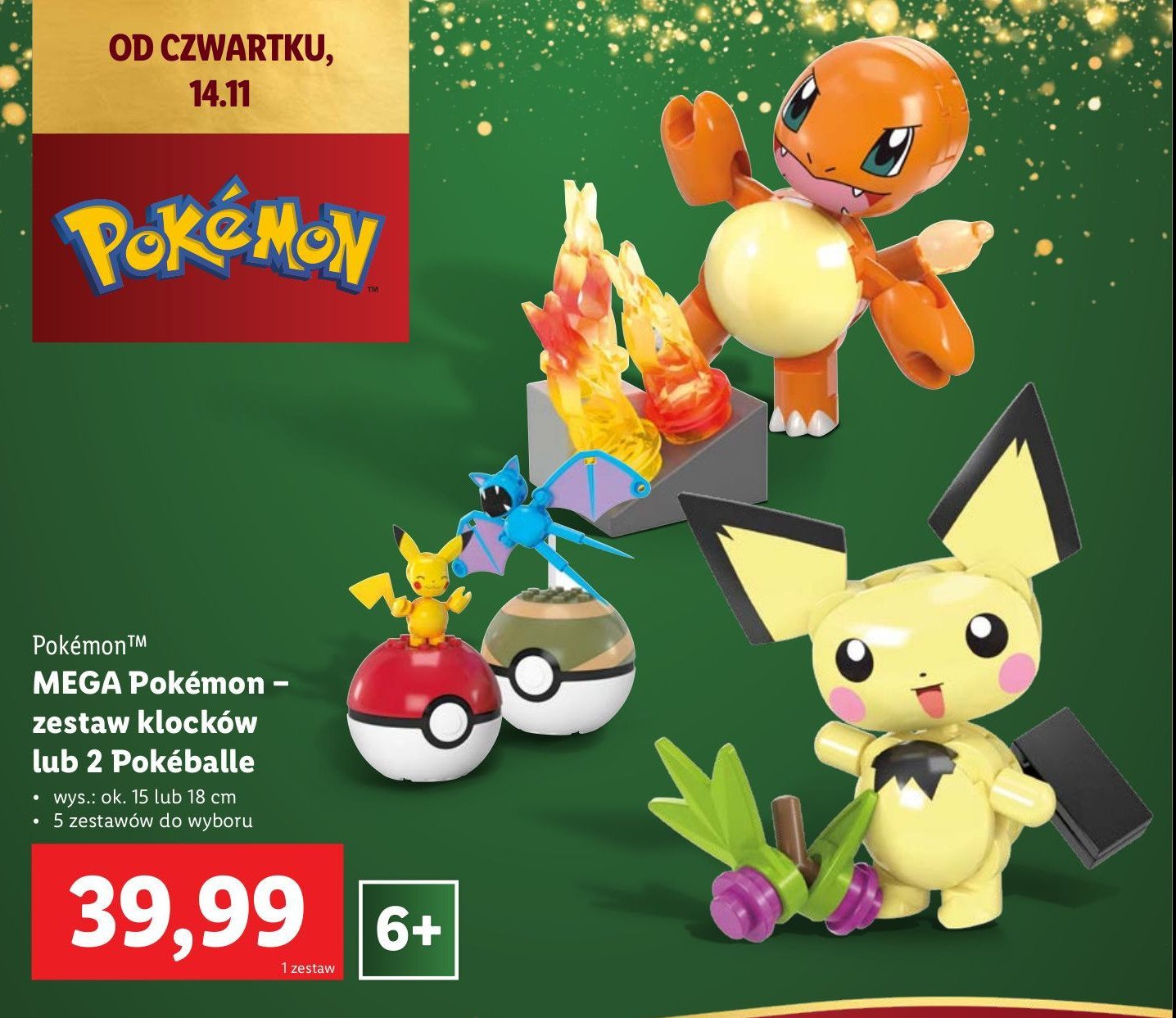 Pokemon mega pokeball Mattel promocja w Lidl