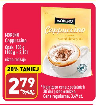 Cappuccino waniliowe Moreno promocja