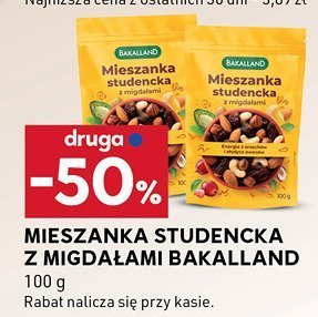 Mieszanka studencka z migdałami Bakalland promocja w Stokrotka