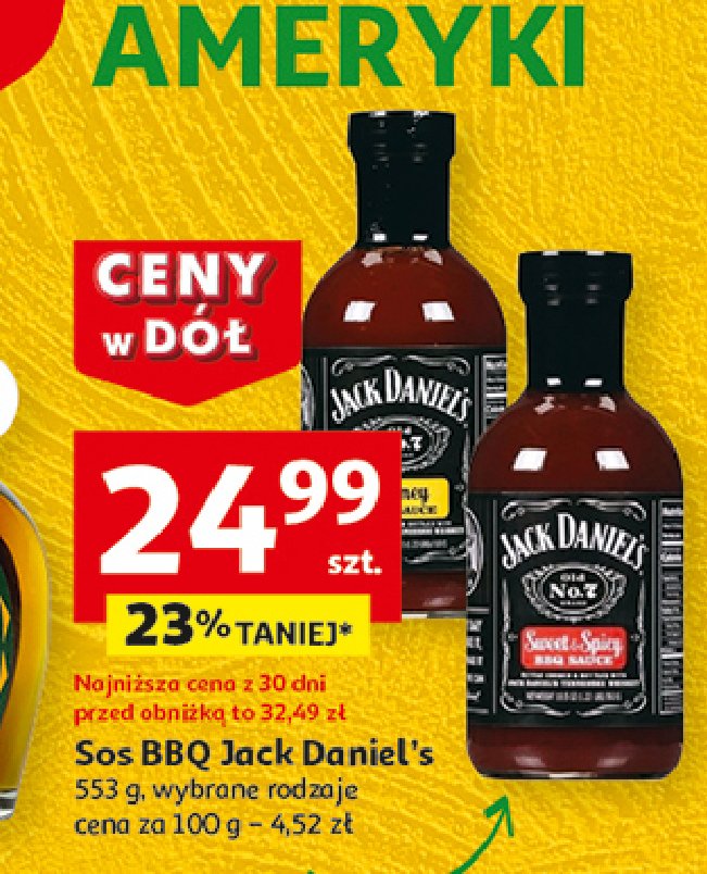 Sos honey Jack daniel's promocja w Auchan