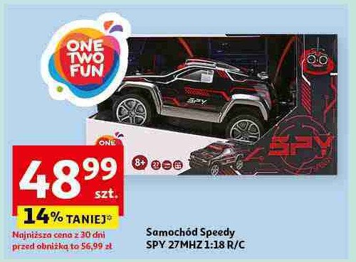 Samochód speedy spy 27mhz 1:18 r/c One two fun promocja