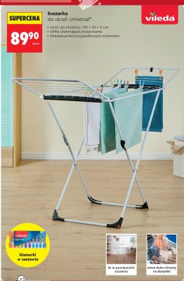 Suszarka do ubrań Universal Vileda promocja w Biedronka