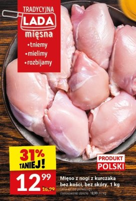 Mięso z nogi z kurczaka bez kości, bez skóry, 1 kg promocja w Twój Market