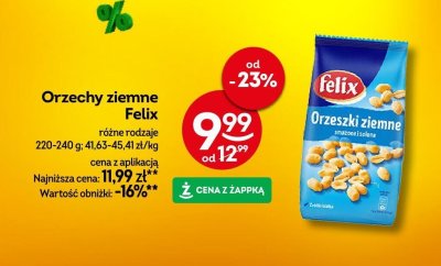 Orzeszki ziemne Felix różne rodzaje promocja w Żabka