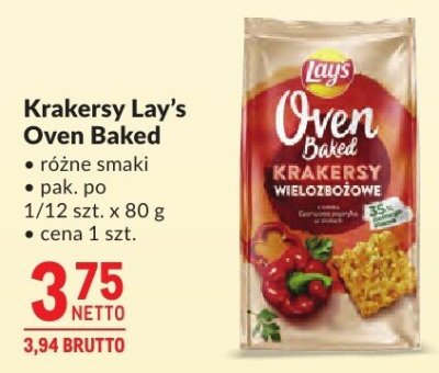 Krakersy Lay's Oven Baked promocja w Makro