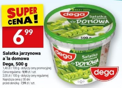 Sałatka jarzynowa a'la domowa Dega promocja w Twój Market