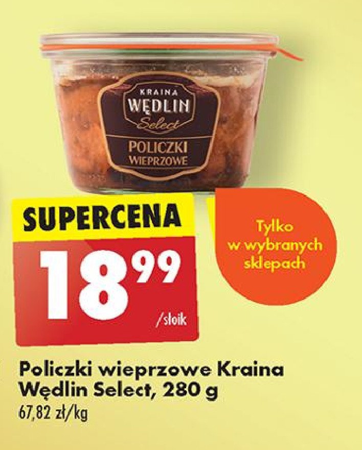 Policzki wieprzowe Kraina wędlin select promocja