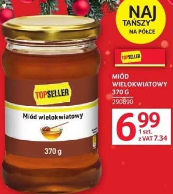 Miód wielokwiatowy Topseller 370 g promocja w Selgros