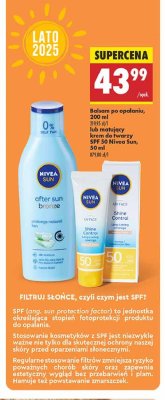 Balsam po opalaniu Nivea sun after sun bronze promocja