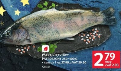 Pstrąg tęczowy patroszony 250-400g promocja w Selgros
