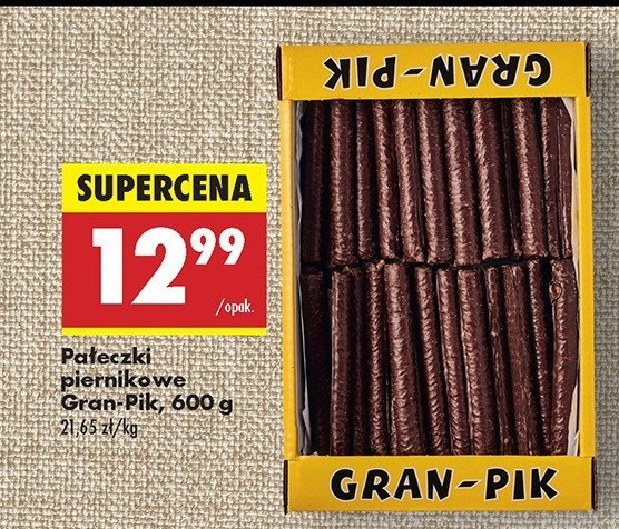 Pałeczki piernikowe Gran-pik promocja w Biedronka