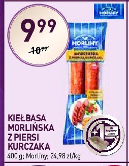 Morliny kiełbasa morlińska z piersi kurczaka promocja w Stokrotka