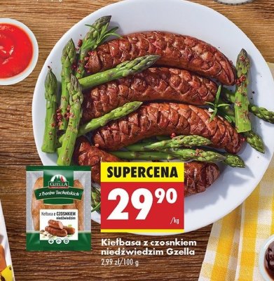 Kiełbasa z czosnkiem niedźwiedzim Gzella promocja