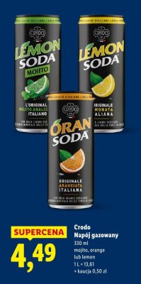 Napój gazowany orange promocja w Lidl